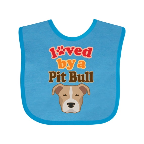 Inktastic Pit Bull Terrier Dog Lover Boys or Girls Baby Bib