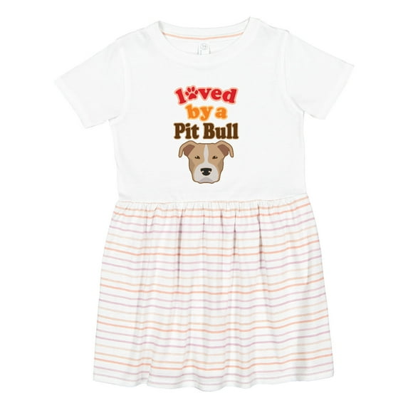 Inktastic Pit Bull Terrier Dog Lover Girls Toddler Dress
