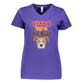 thumbnail image 1 of Inktastic Pit Bull Terrier Dog Lover Women's V-Neck T-Shirt, 1 of 5