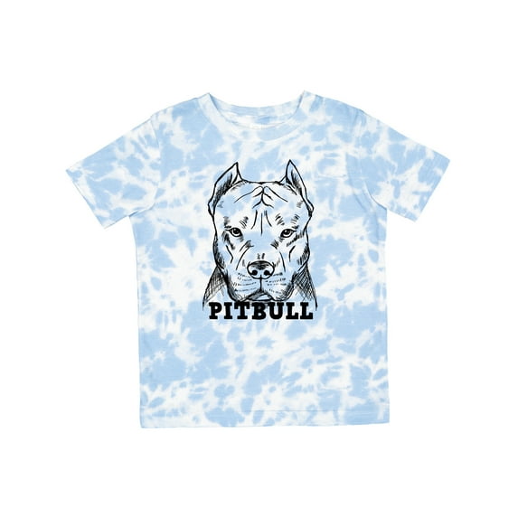 Inktastic Pitbull Sketch Portrait with Dog Breed Name Boys or Girls Toddler T-Shirt