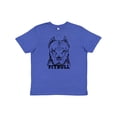thumbnail image 1 of Inktastic Pitbull Sketch Portrait with Dog Breed Name Youth T-Shirt, 1 of 5