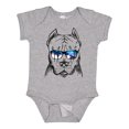 thumbnail image 1 of Inktastic Pitbull Sketch Portrait with Sunglasses Boys or Girls Baby Bodysuit, 1 of 5