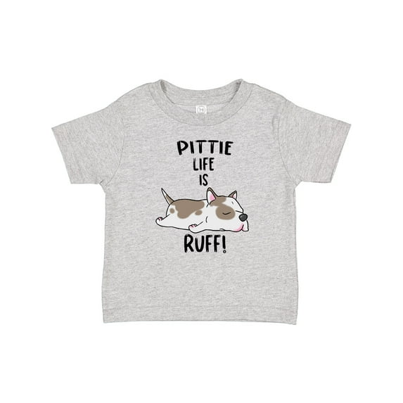 Inktastic Pittie Life is Ruff Spotted Pit Bull Boys or Girls Baby T-Shirt