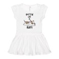 thumbnail image 1 of Inktastic Pittie Life is Ruff Spotted Pit Bull Girls Baby Dress, 1 of 5