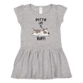 thumbnail image 1 of Inktastic Pittie Life is Ruff Spotted Pit Bull Girls Baby Dress, 1 of 5