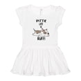 thumbnail image 1 of Inktastic Pittie Life is Ruff Spotted Pit Bull Girls Toddler Dress, 1 of 5