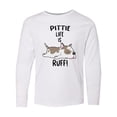 thumbnail image 1 of Inktastic Pittie Life is Ruff Spotted Pit Bull Long Sleeve Youth T-Shirt, 1 of 5
