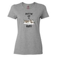 thumbnail image 1 of Inktastic Pittie Life is Ruff Spotted Pit Bull Women's T-Shirt, 1 of 5