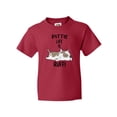 thumbnail image 1 of Inktastic Pittie Life is Ruff Spotted Pit Bull Youth T-Shirt, 1 of 5