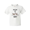 thumbnail image 1 of Inktastic Pittie Life is Ruff Spotted Pit Bull Youth T-Shirt, 1 of 5