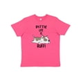 thumbnail image 1 of Inktastic Pittie Life is Ruff Spotted Pit Bull Youth T-Shirt, 1 of 5