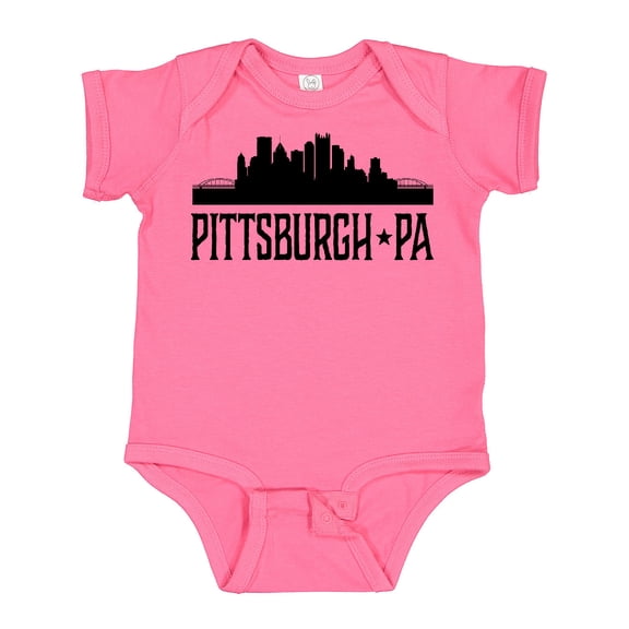 Inktastic Pittsburgh Pennsylvania City Skyline Boys or Girls Baby Bodysuit