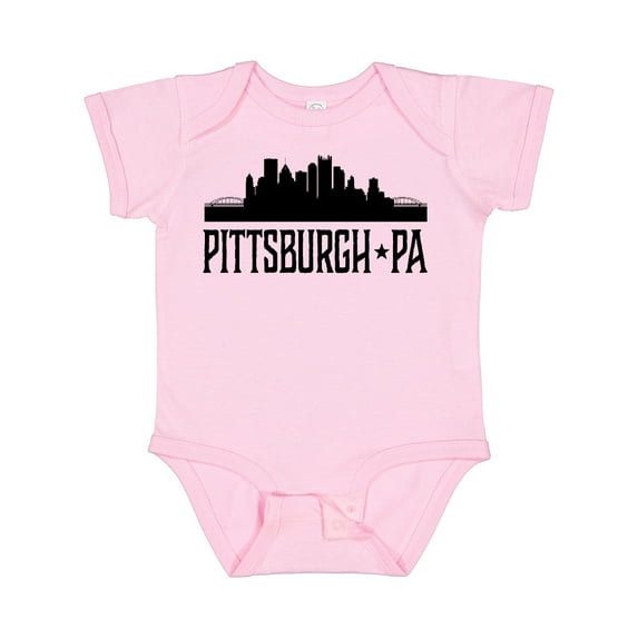 Inktastic Pittsburgh Pennsylvania City Skyline Boys or Girls Baby Bodysuit