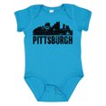 thumbnail image 1 of Inktastic Pittsburgh Skyline Grunge Boys or Girls Baby Bodysuit, 1 of 5
