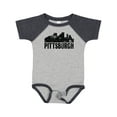 thumbnail image 1 of Inktastic Pittsburgh Skyline Grunge Boys or Girls Baby Bodysuit, 1 of 5