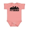 thumbnail image 1 of Inktastic Pittsburgh Skyline Grunge Boys or Girls Baby Bodysuit, 1 of 5