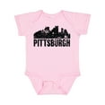 thumbnail image 1 of Inktastic Pittsburgh Skyline Grunge Boys or Girls Baby Bodysuit, 1 of 5