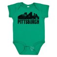 thumbnail image 1 of Inktastic Pittsburgh Skyline Grunge Boys or Girls Baby Bodysuit, 1 of 5