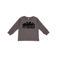 thumbnail image 1 of Inktastic Pittsburgh Skyline Grunge Boys or Girls Long Sleeve Toddler T-Shirt, 1 of 5