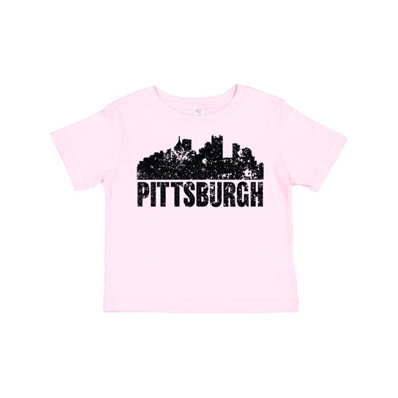 Inktastic Pittsburgh Skyline Grunge Boys or Girls Toddler T-Shirt