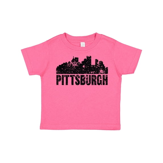 Inktastic Pittsburgh Skyline Grunge Boys or Girls Toddler T-Shirt