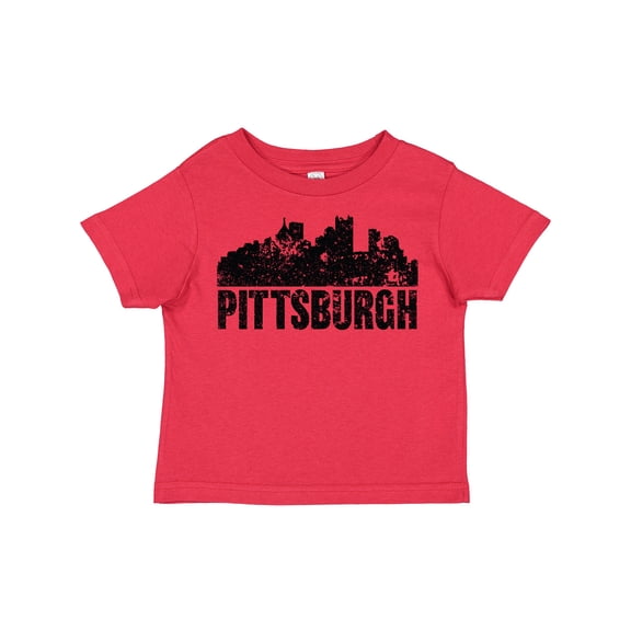 Inktastic Pittsburgh Skyline Grunge Boys or Girls Toddler T-Shirt