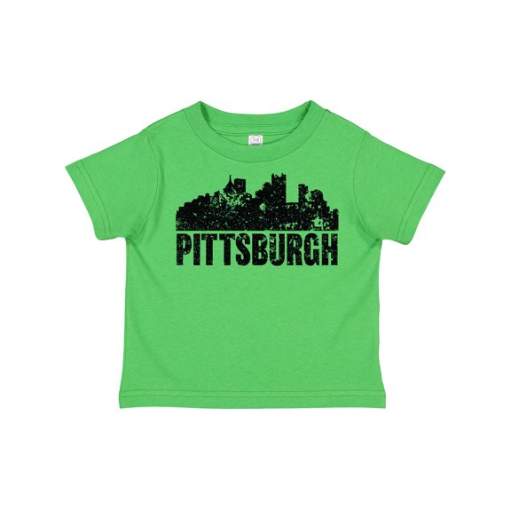 Inktastic Pittsburgh Skyline Grunge Boys or Girls Toddler T-Shirt