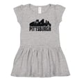 thumbnail image 1 of Inktastic Pittsburgh Skyline Grunge Girls Toddler Dress, 1 of 5