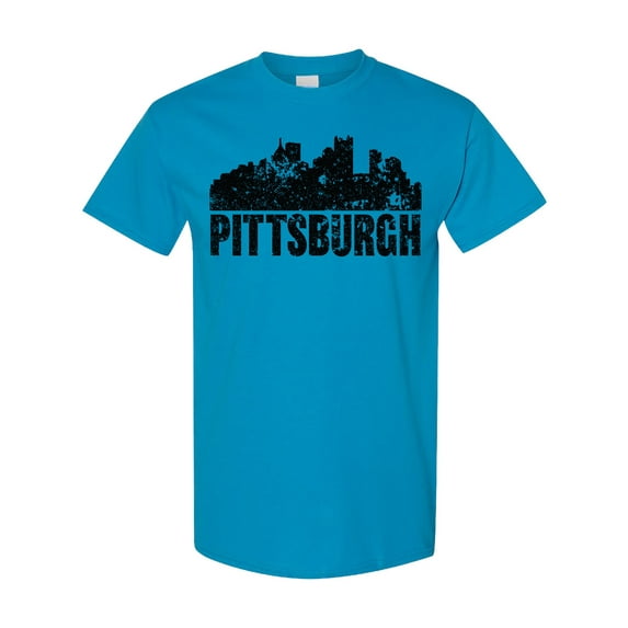 Inktastic Pittsburgh Skyline Grunge T-Shirt