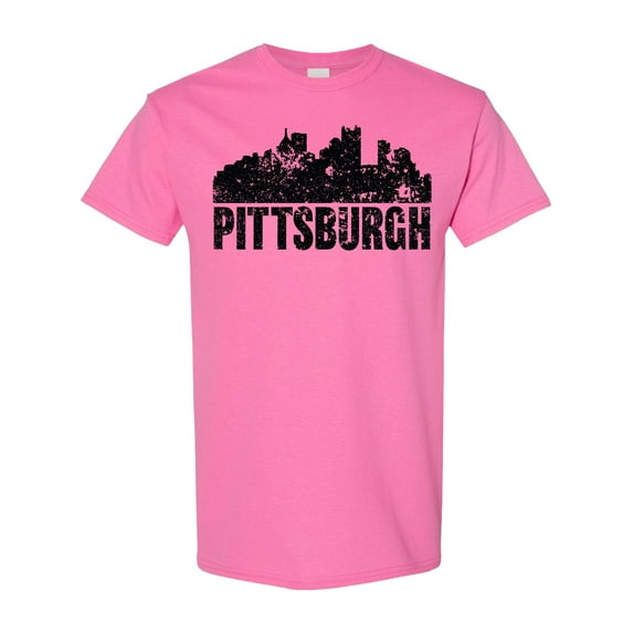 Inktastic Pittsburgh Skyline Grunge T-Shirt