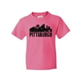 thumbnail image 1 of Inktastic Pittsburgh Skyline Grunge Youth T-Shirt, 1 of 5