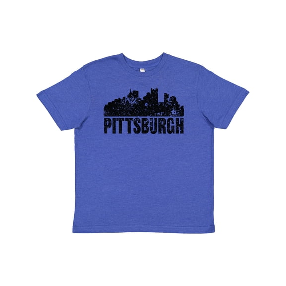 Inktastic Pittsburgh Skyline Grunge Youth T-Shirt