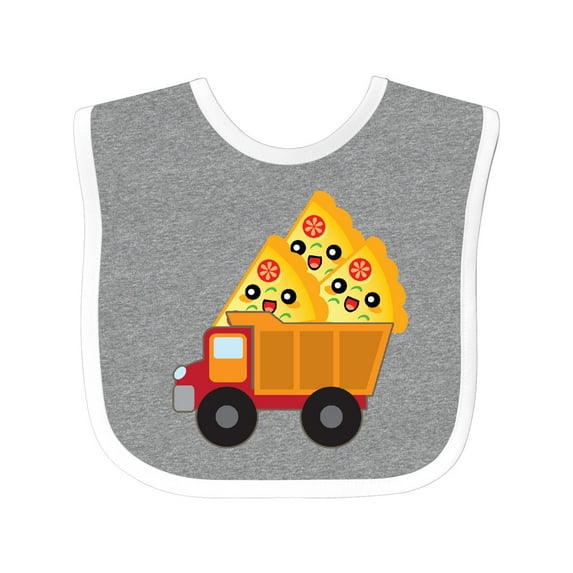 Inktastic Pizza Lover Food Truck Funny Boys or Girls Baby Bib