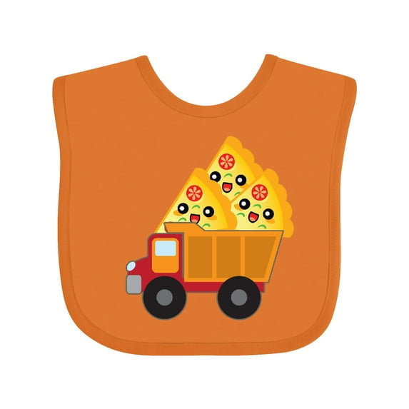 Inktastic Pizza Lover Food Truck Funny Boys or Girls Baby Bib