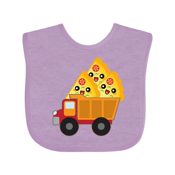 Inktastic Pizza Lover Food Truck Funny Boys or Girls Baby Bib