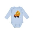 thumbnail image 1 of Inktastic Pizza Lover Food Truck Funny Boys or Girls Long Sleeve Baby Bodysuit, 1 of 5