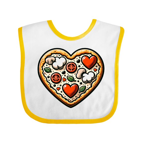 Inktastic Pizza Lover Funny Chef Boys or Girls Baby Bib