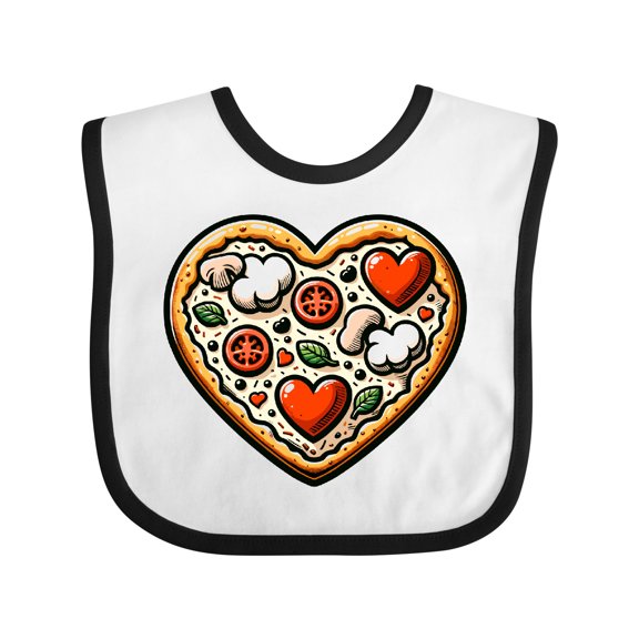 Inktastic Pizza Lover Funny Chef Boys or Girls Baby Bib