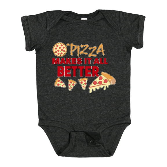 Inktastic Pizza Makes It All Better Boys or Girls Baby Bodysuit