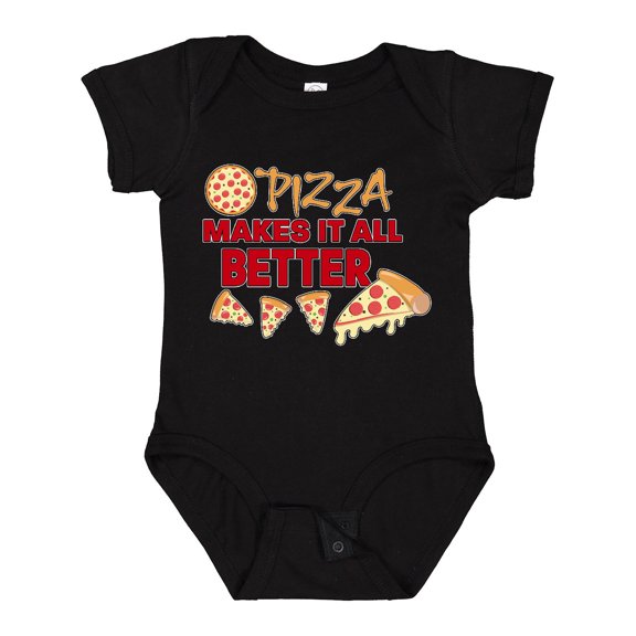 Inktastic Pizza Makes It All Better Boys or Girls Baby Bodysuit
