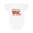 thumbnail image 1 of Inktastic Pizza Makes It All Better Boys or Girls Baby Bodysuit, 1 of 5