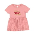 thumbnail image 1 of Inktastic Pizza Makes It All Better Girls Baby Dress, 1 of 5