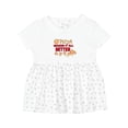 thumbnail image 1 of Inktastic Pizza Makes It All Better Girls Baby Dress, 1 of 5