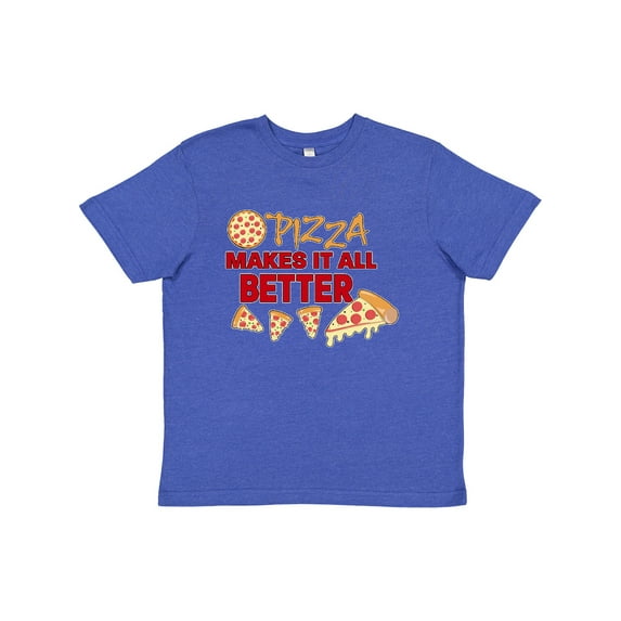 Inktastic Pizza Makes It All Better Youth T-Shirt