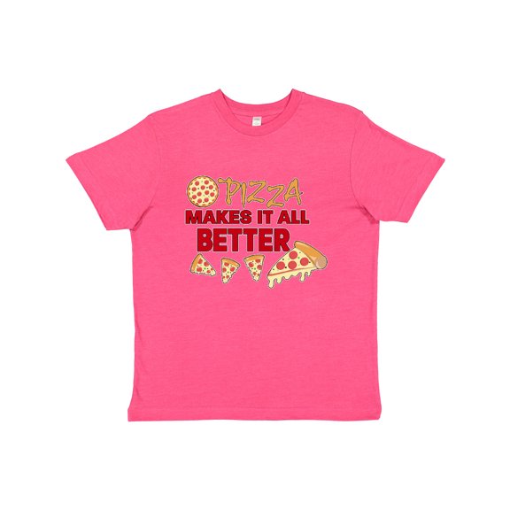 Inktastic Pizza Makes It All Better Youth T-Shirt