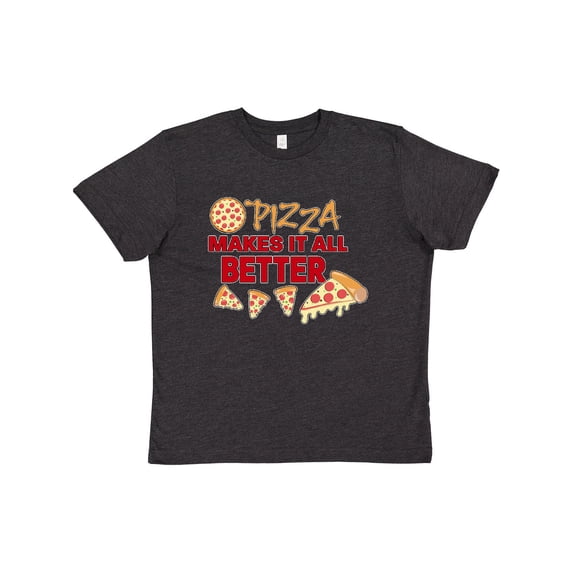 Inktastic Pizza Makes It All Better Youth T-Shirt