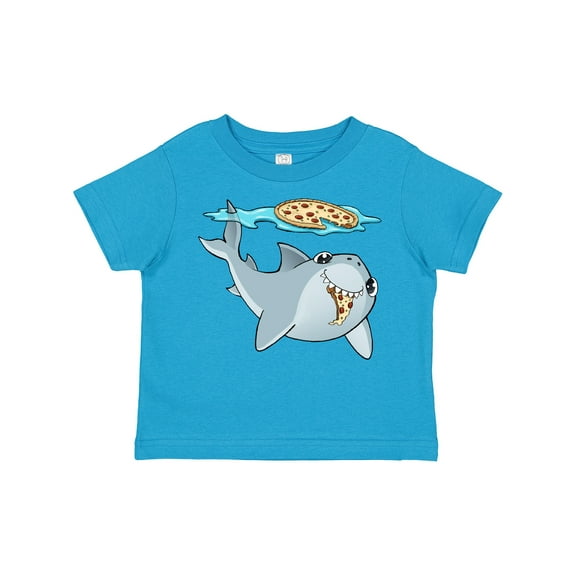 Inktastic Pizza Shark Boys or Girls Toddler T-Shirt