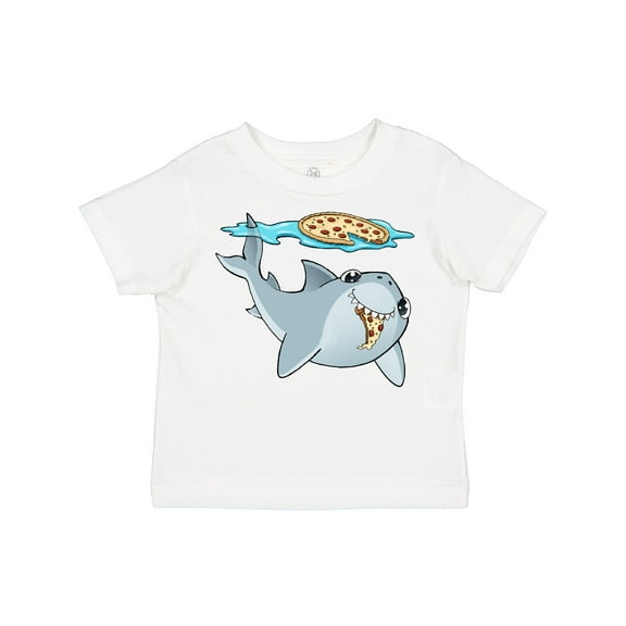 Inktastic Pizza Shark Boys or Girls Toddler T-Shirt