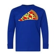 thumbnail image 1 of Inktastic Pizza Slice Long Sleeve Youth T-Shirt, 1 of 5
