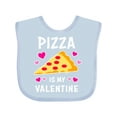 thumbnail image 1 of Inktastic Pizza is My Valentine with Hearts Boys or Girls Baby Bib, 1 of 4